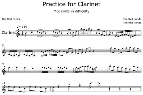 Clarinet Practice Technique