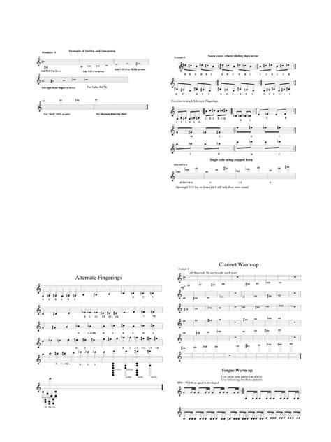 Clarinet Rhythm Exercises