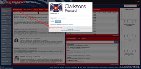 clarksons research login