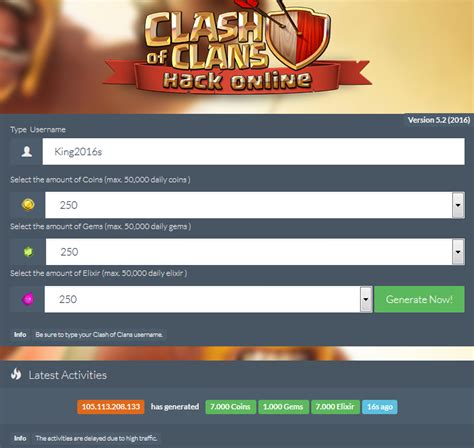 Clash Of Clans Cheat Diamonds