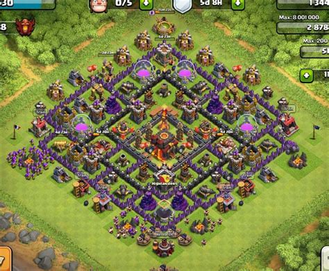 clash of clans level 10 town hall best base