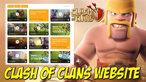 clash of clans official website