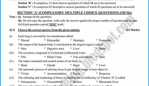 Biology Practical for Class 11 Practical Examination 2018 - 19