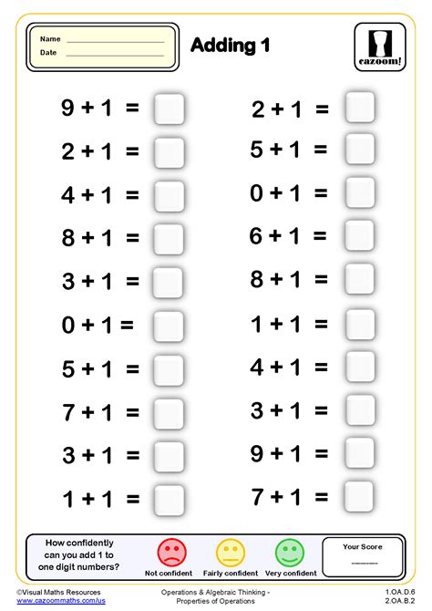 Class 1 Math Addition Worksheet