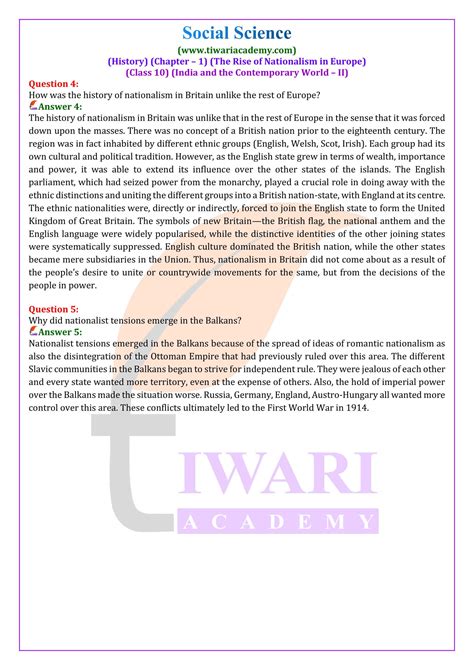 class 10 history chapter 1 short questions and answers mcq