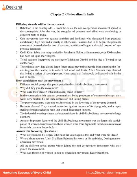 class 10 history chapter 2 notes learn cbse