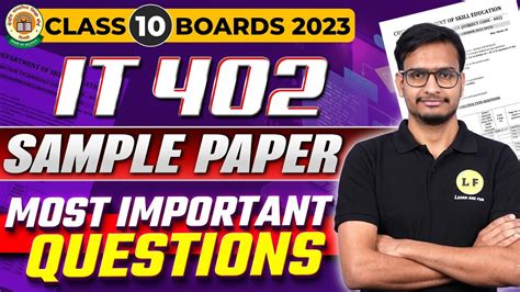 class 10 it 402 important mcq questions
