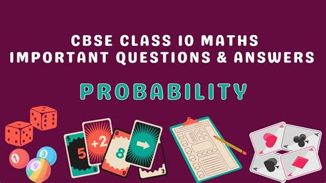 class 10 probability questions and answers