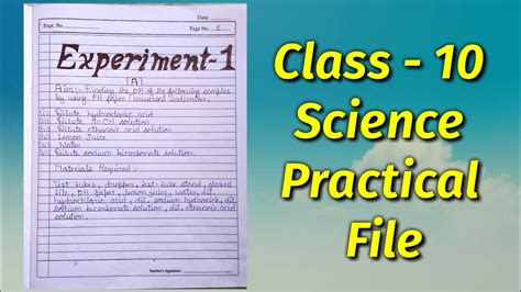 Class 10 Science Project File Topics
