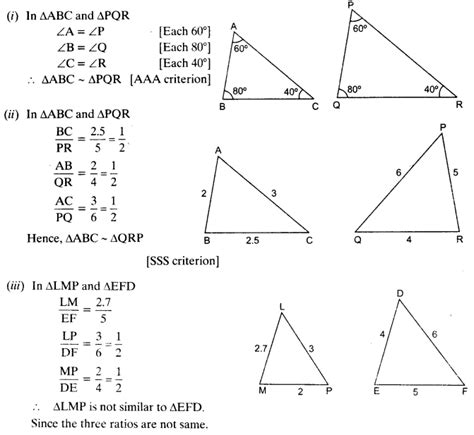class 10 triangles explanation