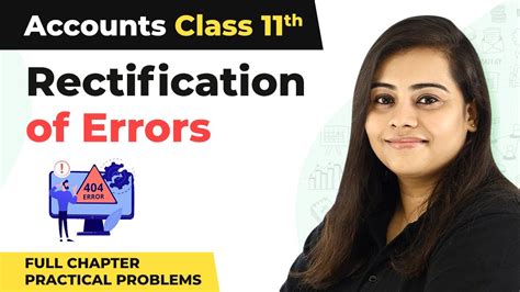 class 11 accounts rectification of errors practical problems