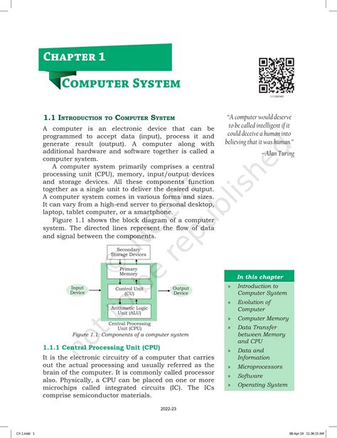 class 11 computer science chapter 1 notes python