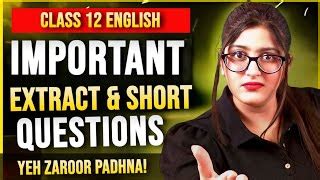class 12 english most important questions up board 2025