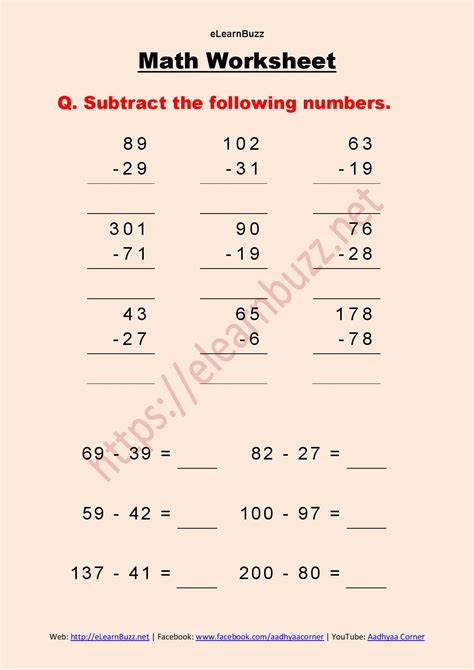 Class 2 Worksheets Math