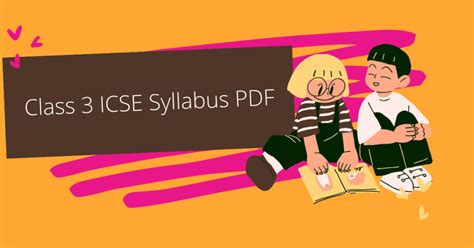 class 3 icse syllabus
