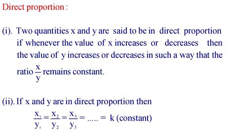class 8 maths direct and inverse proportion all formulas