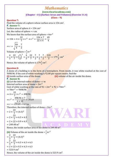 Class 9Th Maths Question Answer