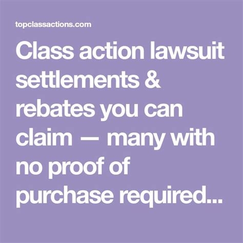 class action lawsuit no proof of purchase