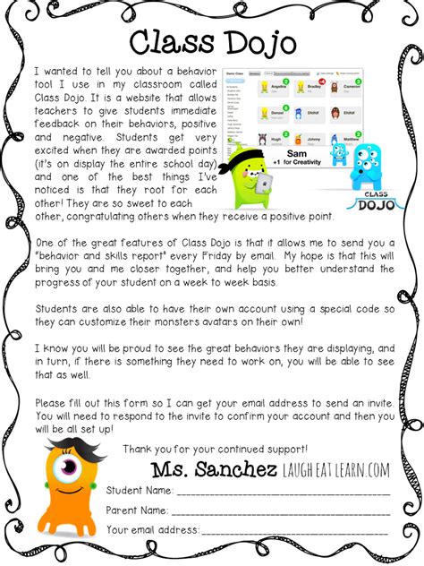 class dojo information for parents