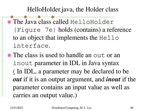 Class Holder In Java