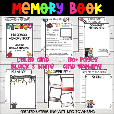 Class Memory Book Kindergarten