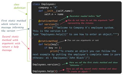 class method python static