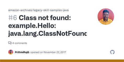 Class Not Found Example Hello