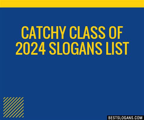 class of 2024 slogans