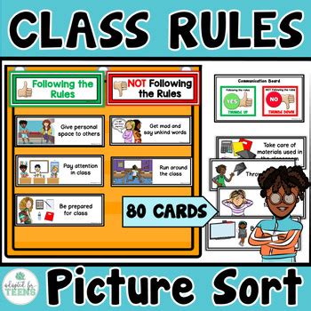 Class Rules Sorting Activity