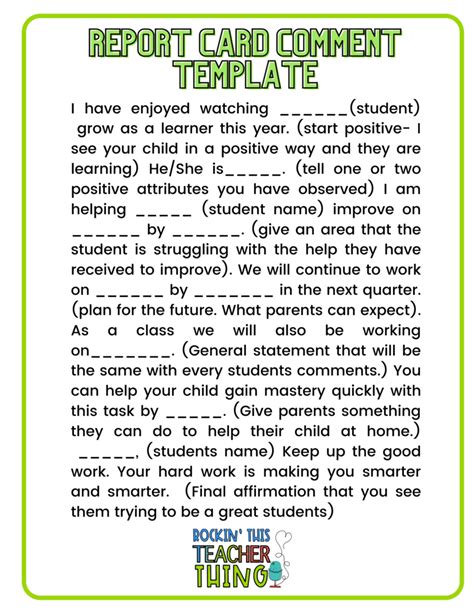 class teacher remarks for students