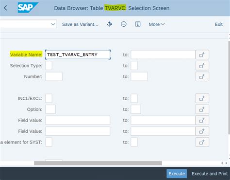 Class To Read Tvarvc Table In Sap