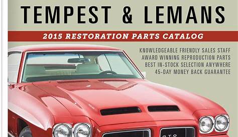 Classic Car Restoration Catalog 2015 196473 Gto And 196173 Tempest & Lemans