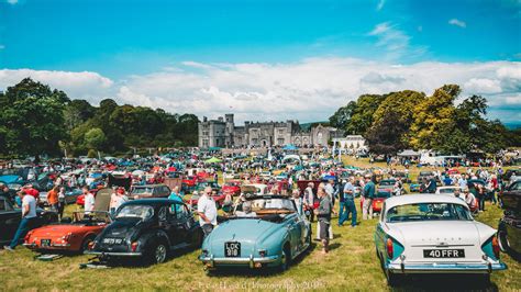 Classic cars at the Biggar Vintage Rally, South Lanarkshire, Scotland