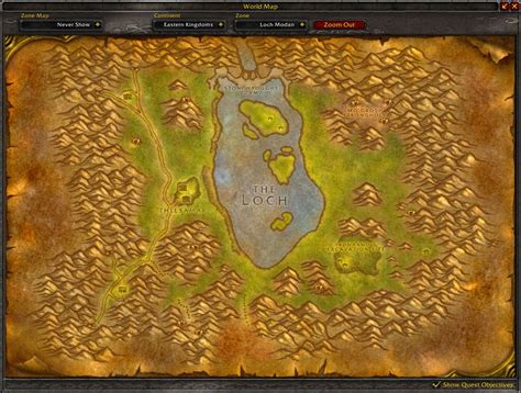 classic wow as a night elf how to get to loch modan