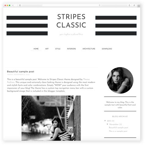 Classic Blogger Template: Meningkatkan Tampilan Blog Anda Dengan Desain Klasik Yang Elegan