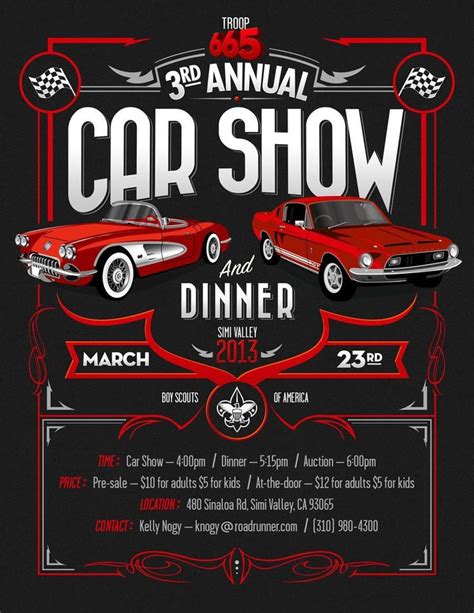 classic car show flyer template free