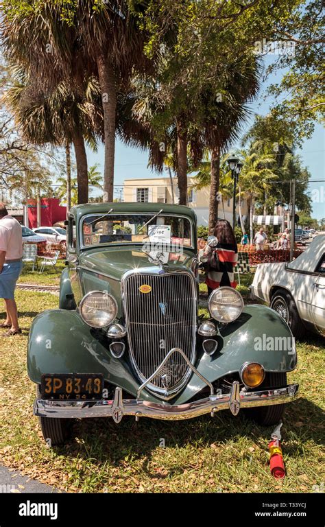 Black 1951 MG TO at the 32nd Annual Naples Depot Classic Car Show in