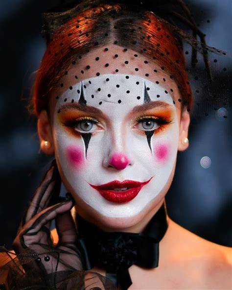 Classic clown makeup
