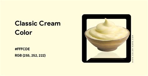 classic cream colour code