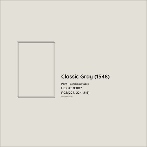 classic grey color code