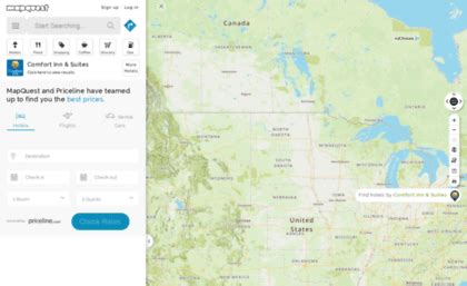 Mapquest Classic Maps with Driving Directions and Traffic