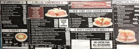 classic new york deli menu