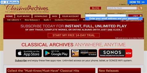 classical archives login