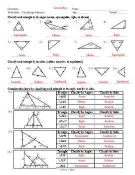 Classify Triangles By Angles Practice And Homework Lesson 10.2
