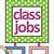classroom job chart free printable - high resolution printable