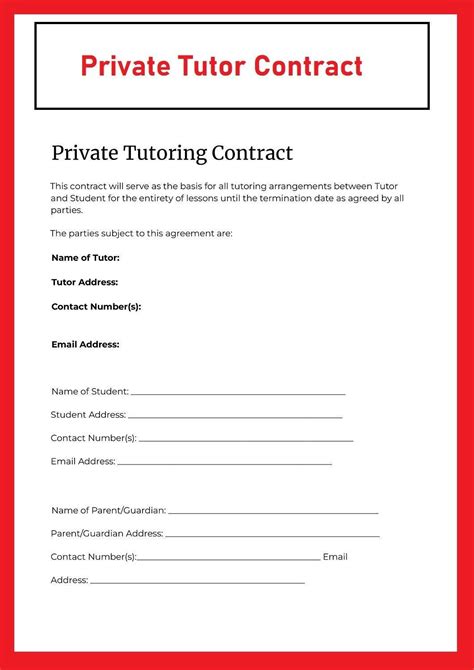 Classroom Contract Template Free