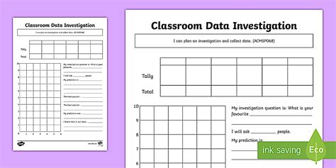 Classroom Data Paper Printable