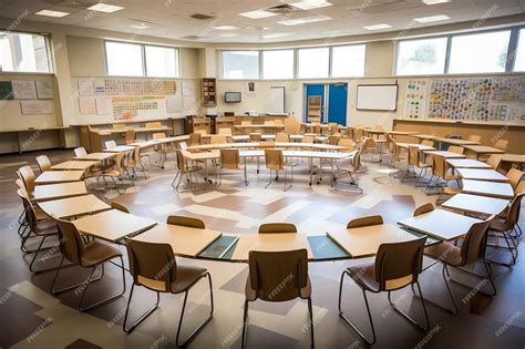 Classroom Desks In A Circle