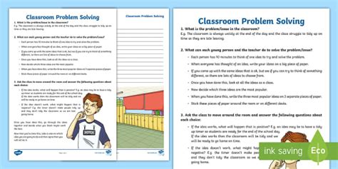 classroom problem solving activities