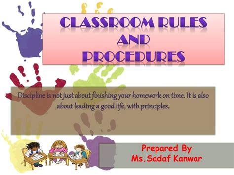 Classroom Rules And Procedures Ppt